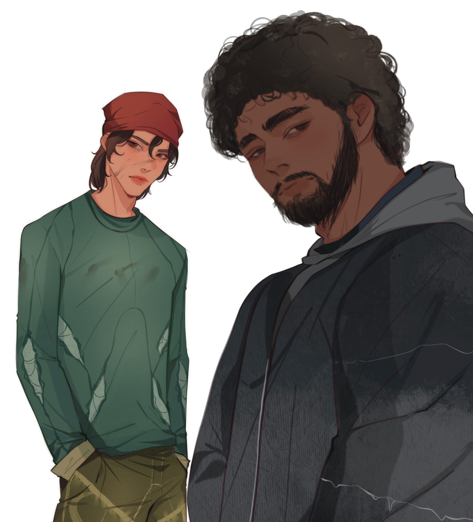 (Left to right) Dirk Nguyen and Wolfgang Meyorn (artist: @akkurara)